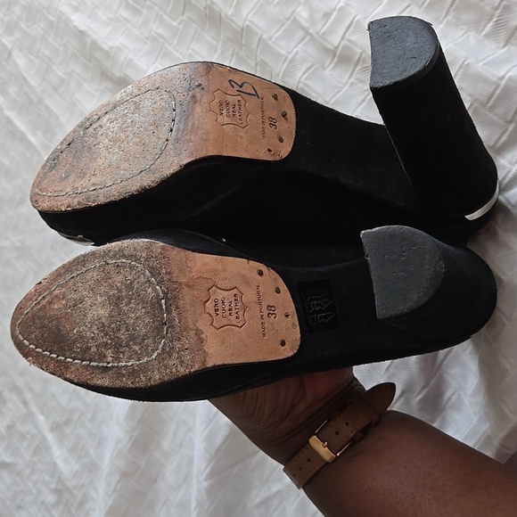 Opening Ceremony Elegant Black Women's Block Heels Pump Office Siren Corpcore - Picture 6 of 13